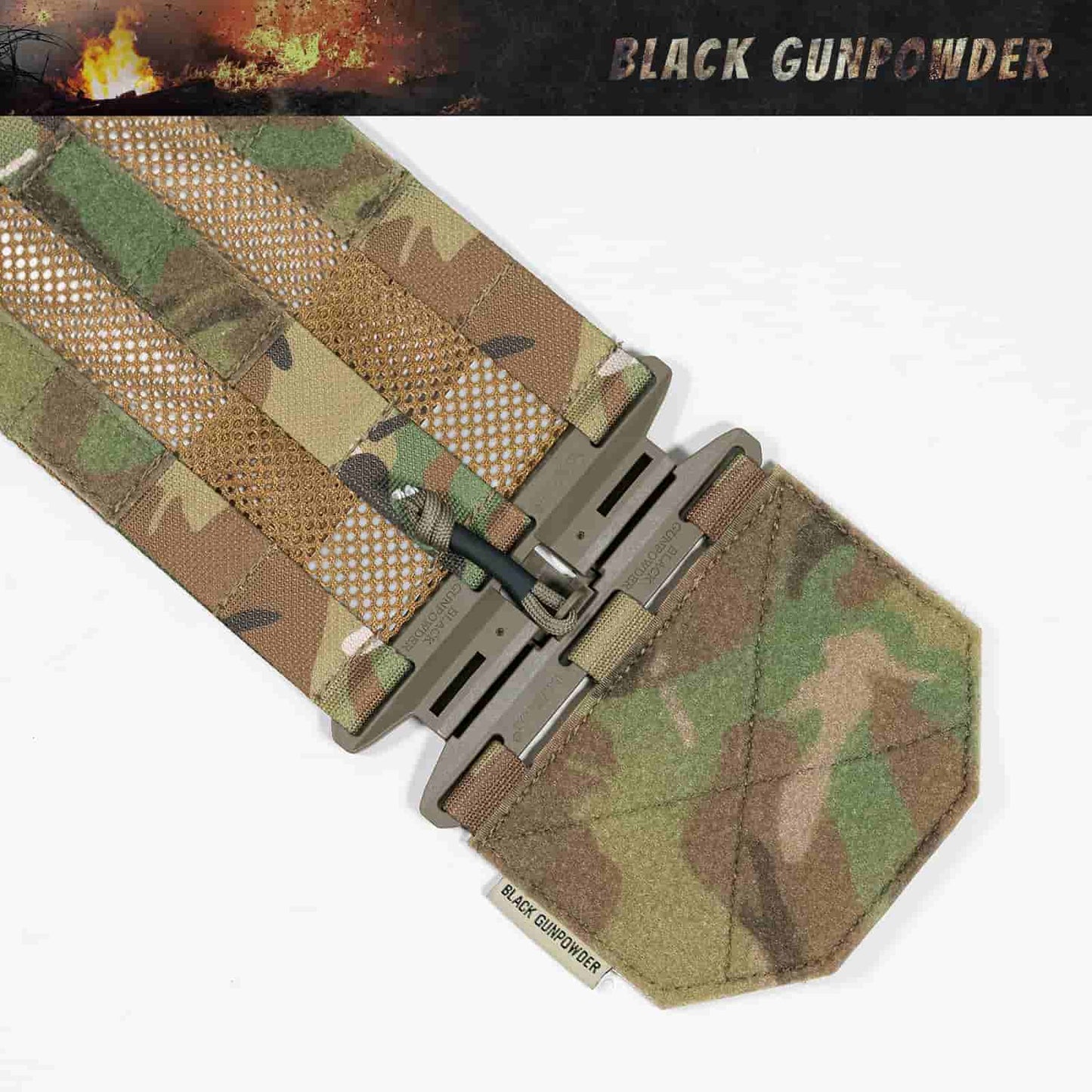 Black Gunpowder Tactical Three-Band Quick Release Cummerbund Magnetic Buckles Model BG-TC5