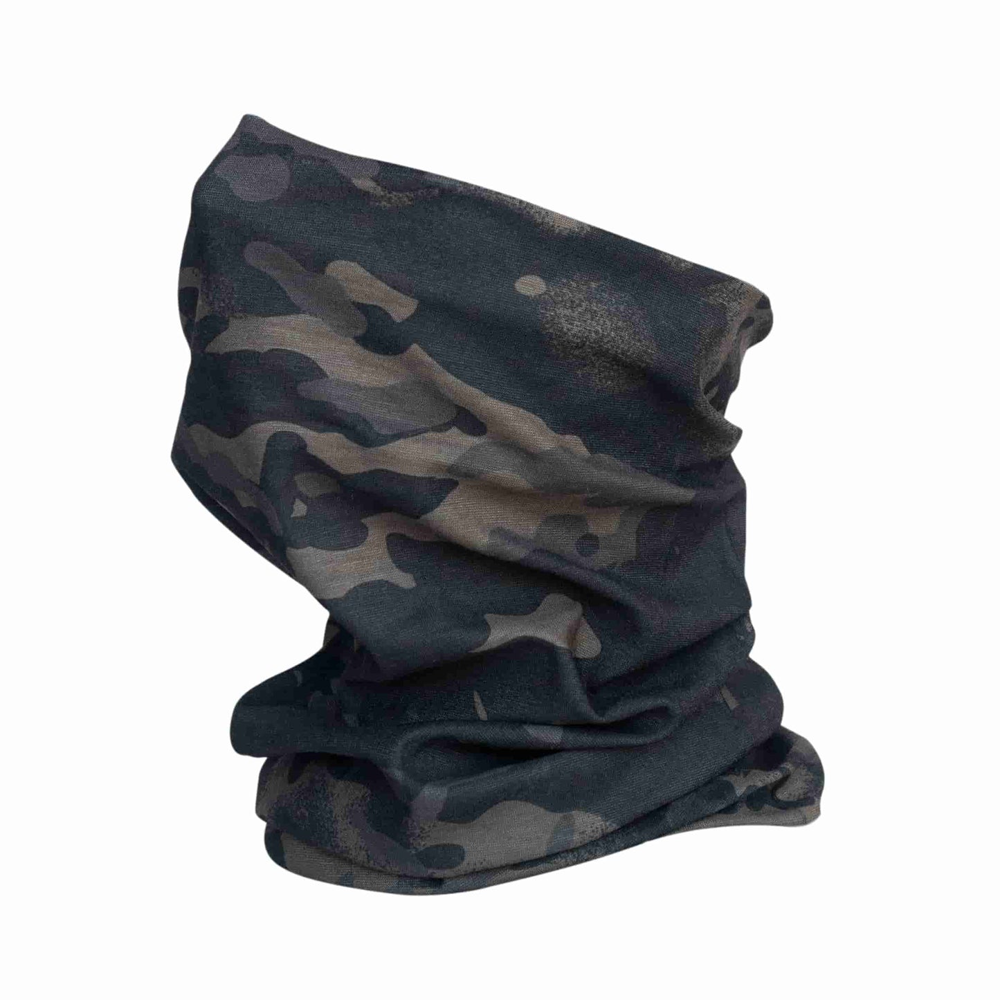 Black Gunpowder Tactical Camo Neck Gaiter Face Cover Cooling  Lightweight Seamless Breathable