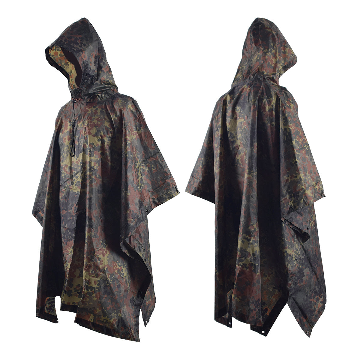 Black Gunpowder Rain Poncho